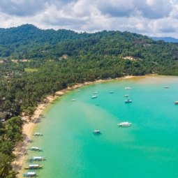 Aerial view of Port Barton Beach