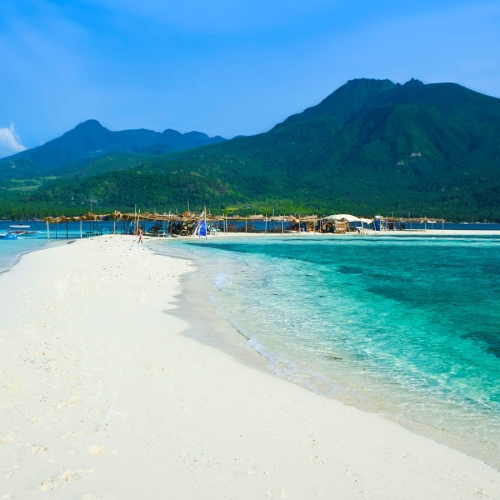 White sand beach in Camiguin