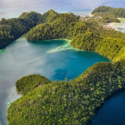 Sugba Lagoon Siargao Island Aerial view