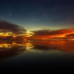 Sunset sky over Mactan Island