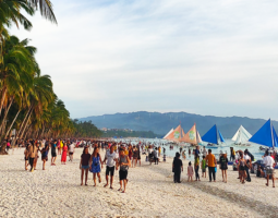 Boracay Station 2 white sand beach