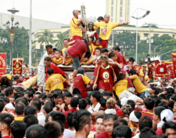 Devotees celebrate the Feast of The Black Nazarene