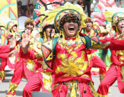 Participants dancing on Indak Indak sa Kadayawan Festival