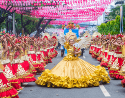 Street dance parade during Sinulog festival