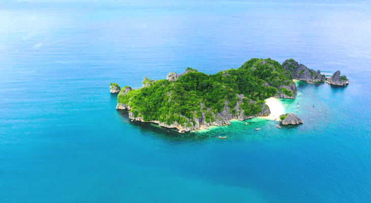 Matukad Island aerial shot