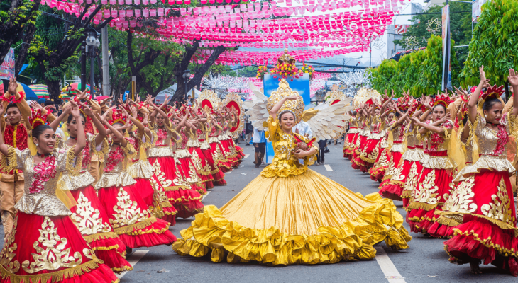 Street dance parade during Sinulog festival