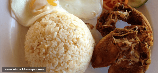 Dried fish danggit breakfast Coron