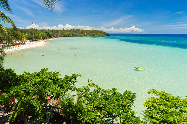 Camotes Island Beach Aerial view