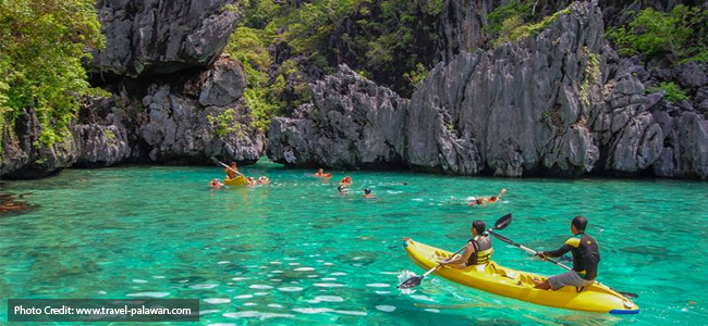 Small Lagoon Kayaking in El Nido Palawan